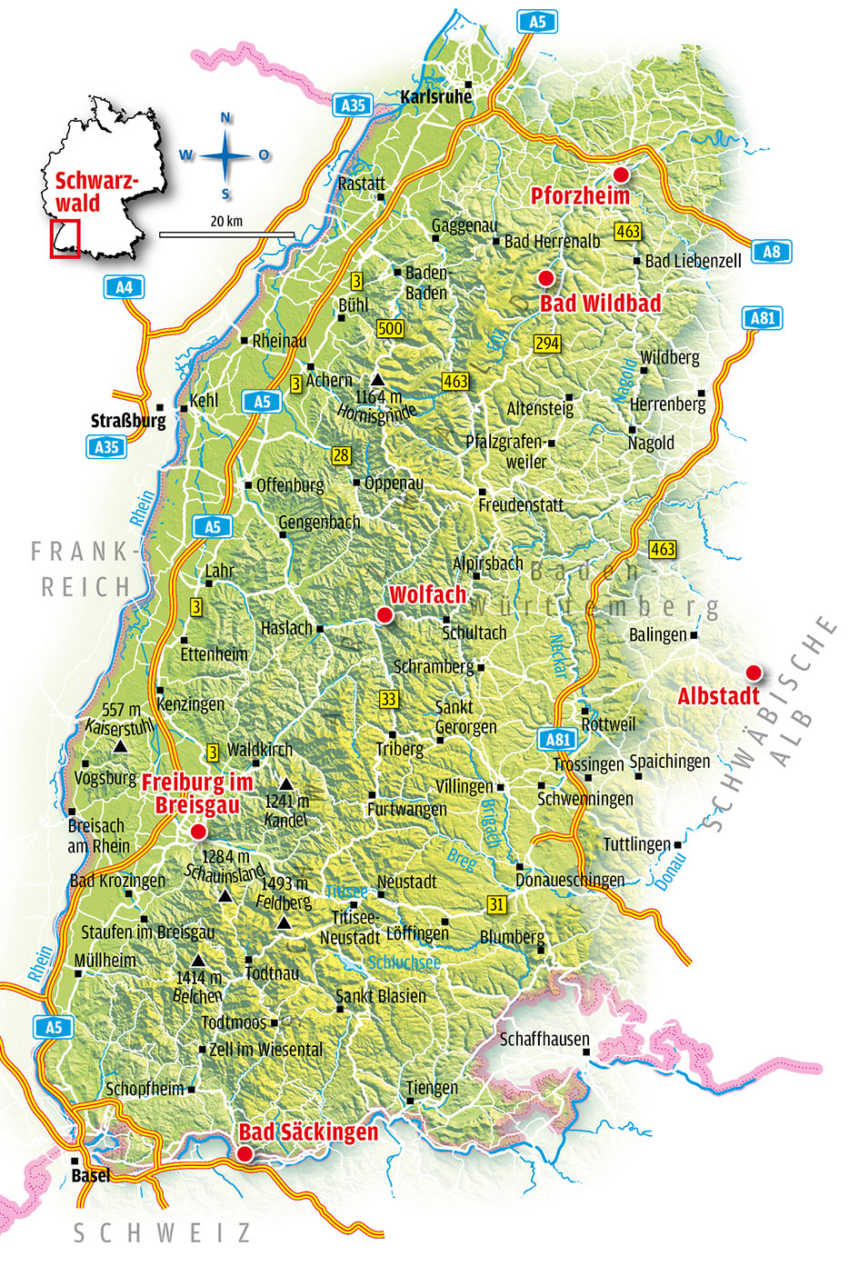 Schwarzwald-Karte