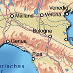 Italien-Karte alt